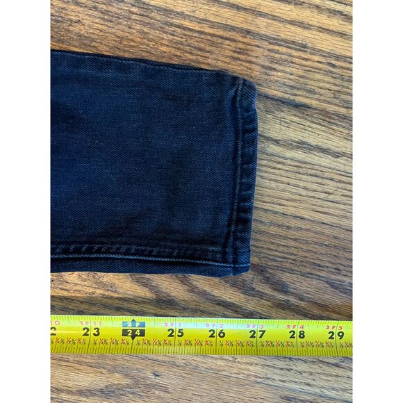 DENIM FORUM Black The Yoko High Rise Slim Jeans Pants   Women's Size 28 - Picture 11 of 11